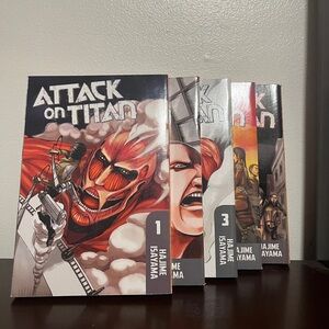 Attack on Titan English Manga Set Volumes 1-5